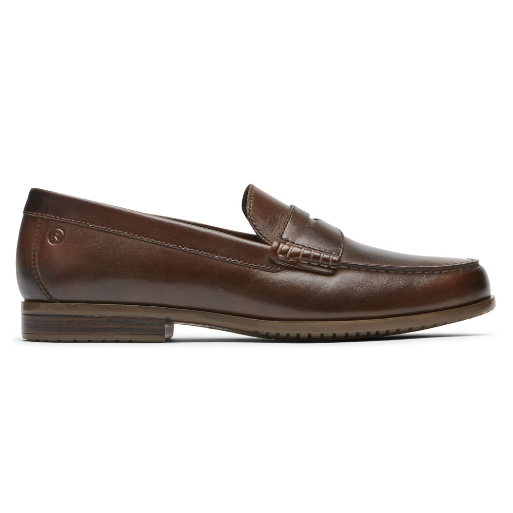 Rockport Loafers Herre Brune - Curtys Penny - QTYJ69538